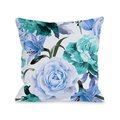 One Bella Casa One Bella Casa 74667PL18 18 x 18 in. A Floral Afternoon Periwinkle Pillow 74667PL18